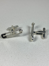 Load image into Gallery viewer, Safety Pin Cufflinks
