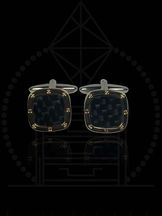 Carbon Fibre Design Cufflinks